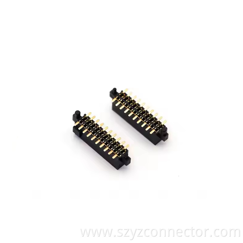 1.27mm Pitch Female Header Dual Row SMT With Outside Post H4.3mm 23P-250P (2)